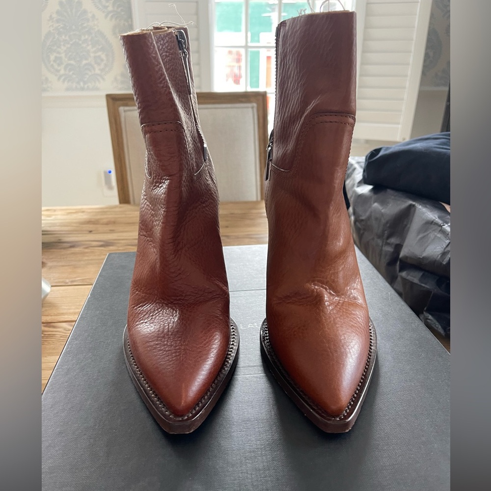 Yves Saint Laurent Brown Heeled Boots